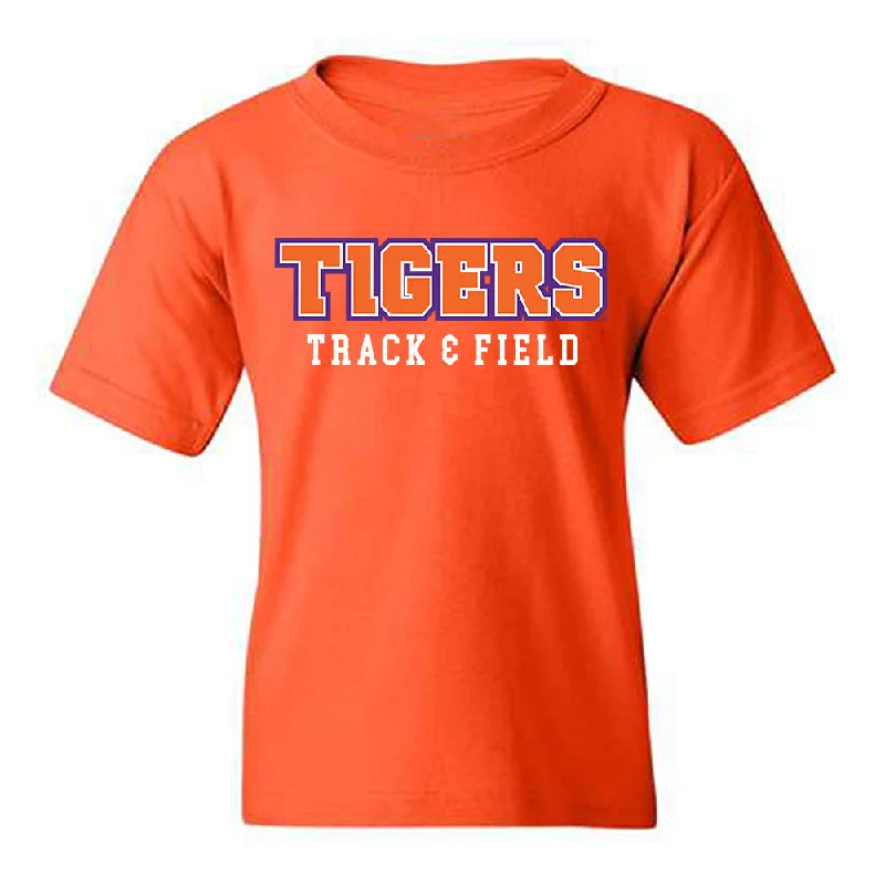 Clemson - NCAA Women's Track & Field : Gladys Chepngetich - Classic Shersey Youth T-Shirt-- Welt Pockets Slit Pockets