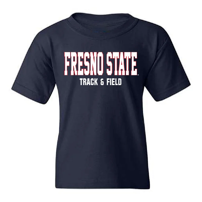 Fresno State - NCAA Women's Track & Field : Anne Remlinger - Generic Shersey Youth T-Shirt-- Faux Fur Fabric Real Fur Fabric Shearling Fabric