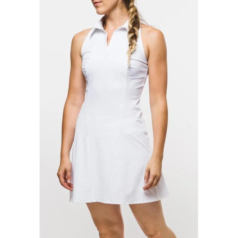 Foray Golf Core Perforated Dress - White Tunics Versatile stylish