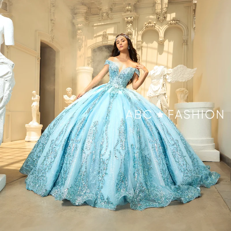 Off Shoulder Quinceanera Dress by Ragazza EV58-658 Tunics Bestseller popular