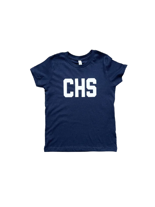 CHS Shirt - Navy-- Cotton Fabric Linen Fabric Terry Fabric