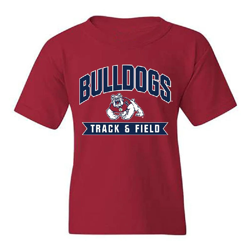 Fresno State - NCAA Women's Track & Field : Anne Remlinger - Classic Shersey Youth T-Shirt-- Rayon Fabric Velvet Fabric Corduroy Fabric