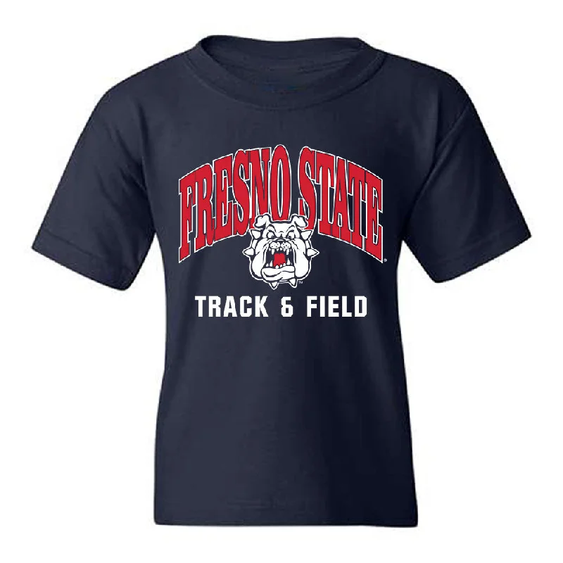 Fresno State - NCAA Women's Track & Field : Anne Remlinger - Classic Shersey Youth T-Shirt-- Embroidered Appliqued Beaded