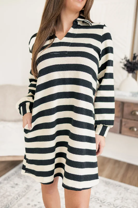 Lyra Striped Dress Tunics Essential wardrobe