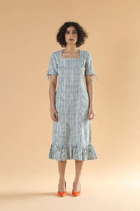 Pure Cotton Classic Checkered Dress Tunics Timeless classic