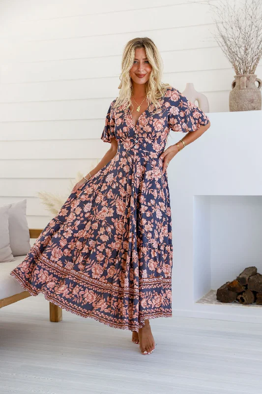 Eris Print Boho Dress Tunics Wedding white