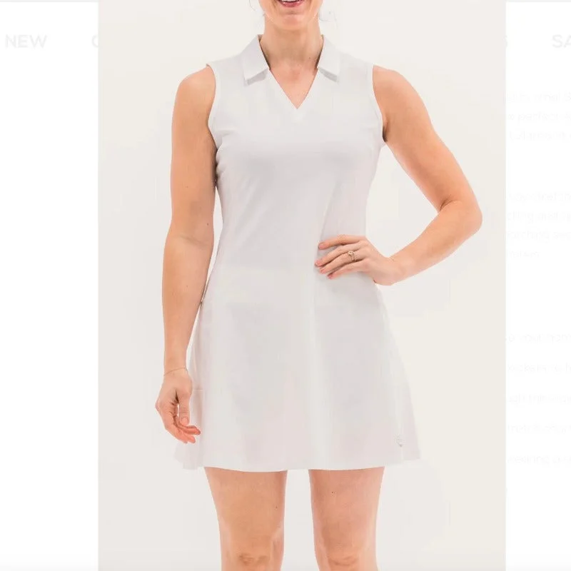 Foray Golf Core Dress (pockets) - White Tunics Cozy comfortable