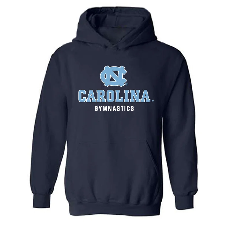 UNC - NCAA Women's Gymnastics : Jordan Valahovic - Classic Shersey Hooded Sweatshirt Zip Hoodie Drawstring Kangaroo Pocket