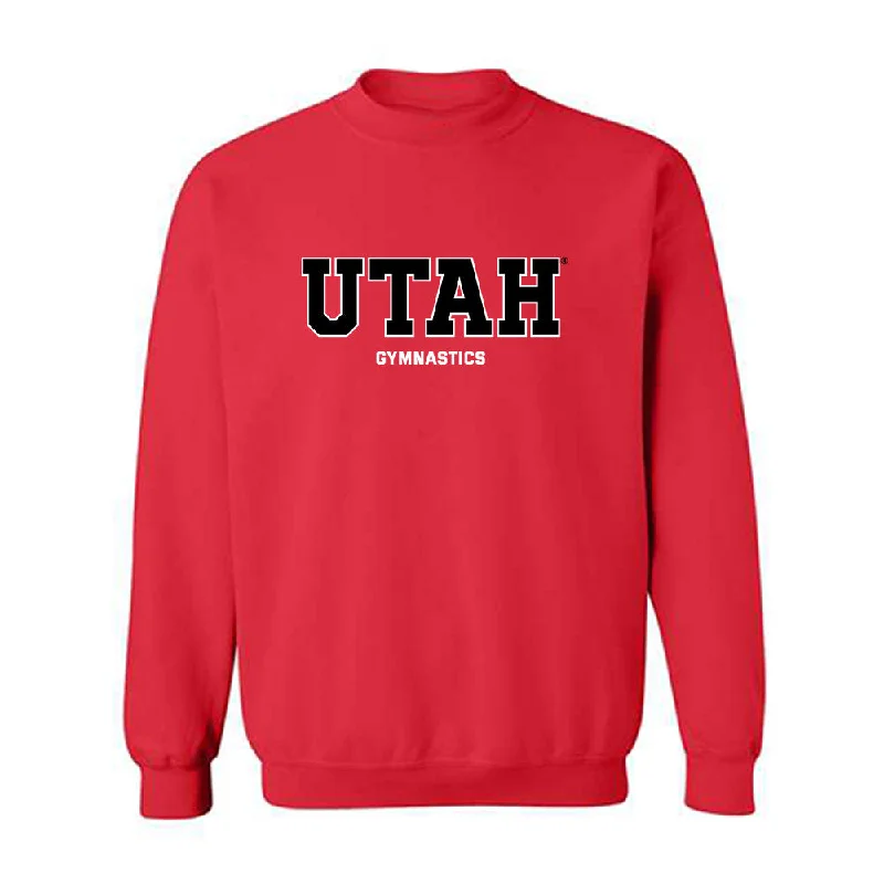 Utah - NCAA Women's Gymnastics : Jaylene Gilstrap - Classic Shersey Crewneck Sweatshirt Hoodie with Puffed Sleeves Voluminous Trendy