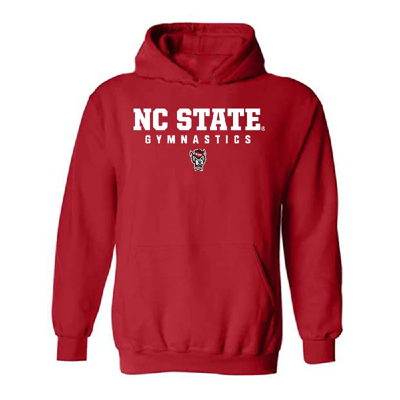 NC State - NCAA Women's Gymnastics : Raina Gandhi - Classic Shersey Hooded Sweatshirt Hoodie with Drawcord Adjustable Secure