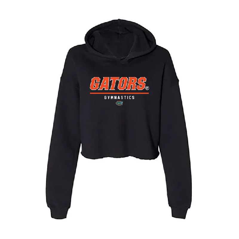 Florida - NCAA Women's Gymnastics : Skylar Draser - Women's Crop Fleece Hoodie Hoodie with Tied Waist Feminine Flattering