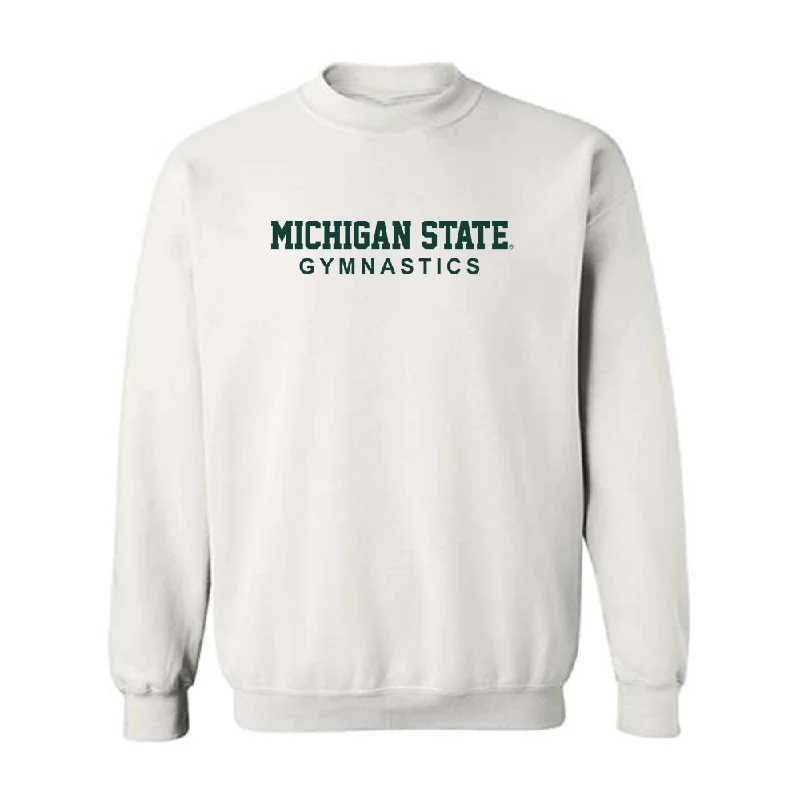 Michigan State - NCAA Women's Gymnastics : Kendall Abney - Classic Shersey Crewneck Sweatshirt Hoodie with Neon Bright Vibrant