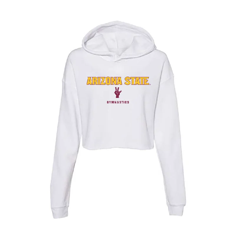 Arizona State - NCAA Women's Gymnastics : Alex Theodorou - Classic Shersey Women's Crop Fleece Hoodie Hoodie with Drawcord Adjustable Secure