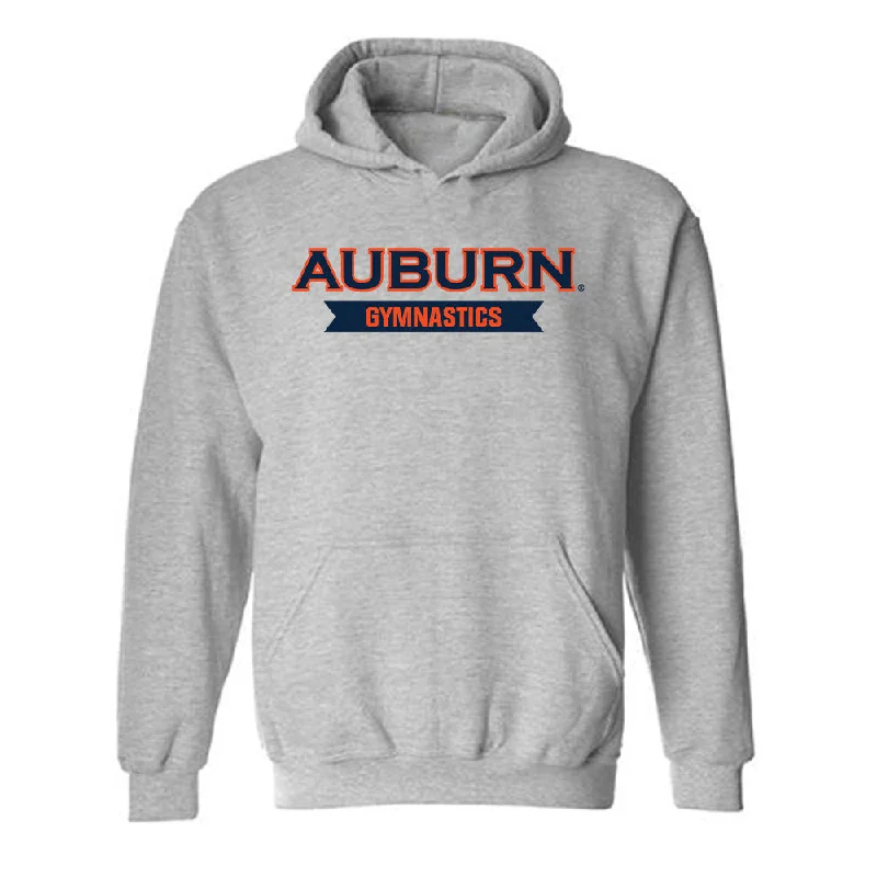 Auburn - NCAA Women's Gymnastics : Olivia Ahern - Generic Shersey Hooded Sweatshirt Hoodie with Metallic Shiny Futuristic