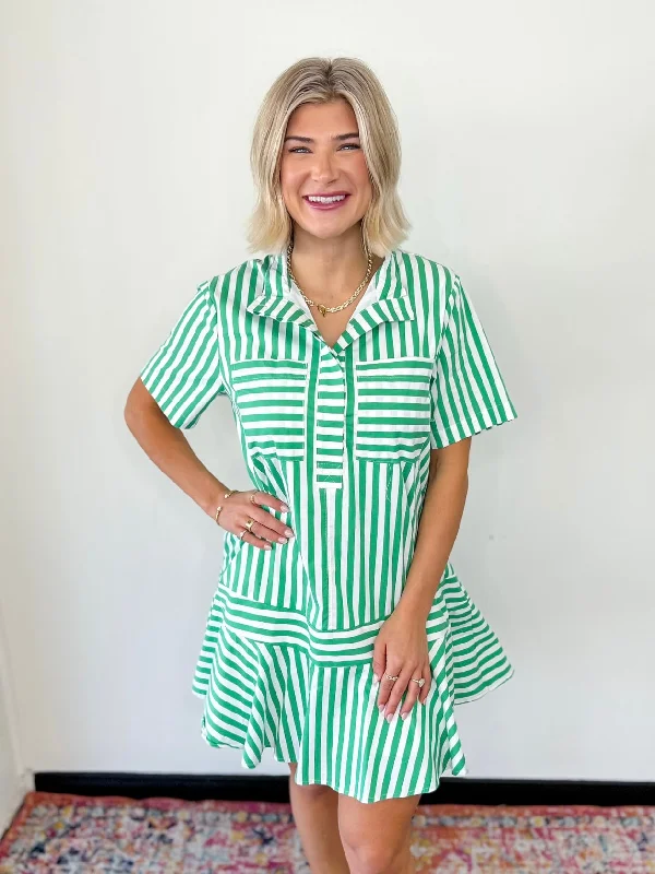 Cape Cod Breeze Dress - Green