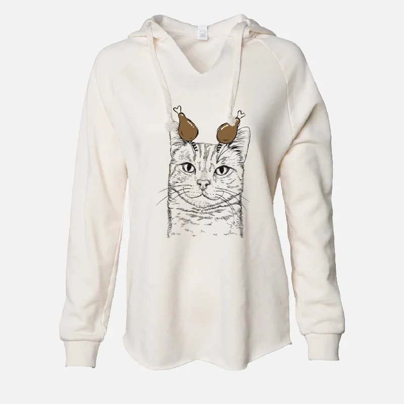 Thanksgiving Ginger Tom the Tabby Cat - Cali Wave Hooded Sweatshirt Hoodie with Print Artistic Unique