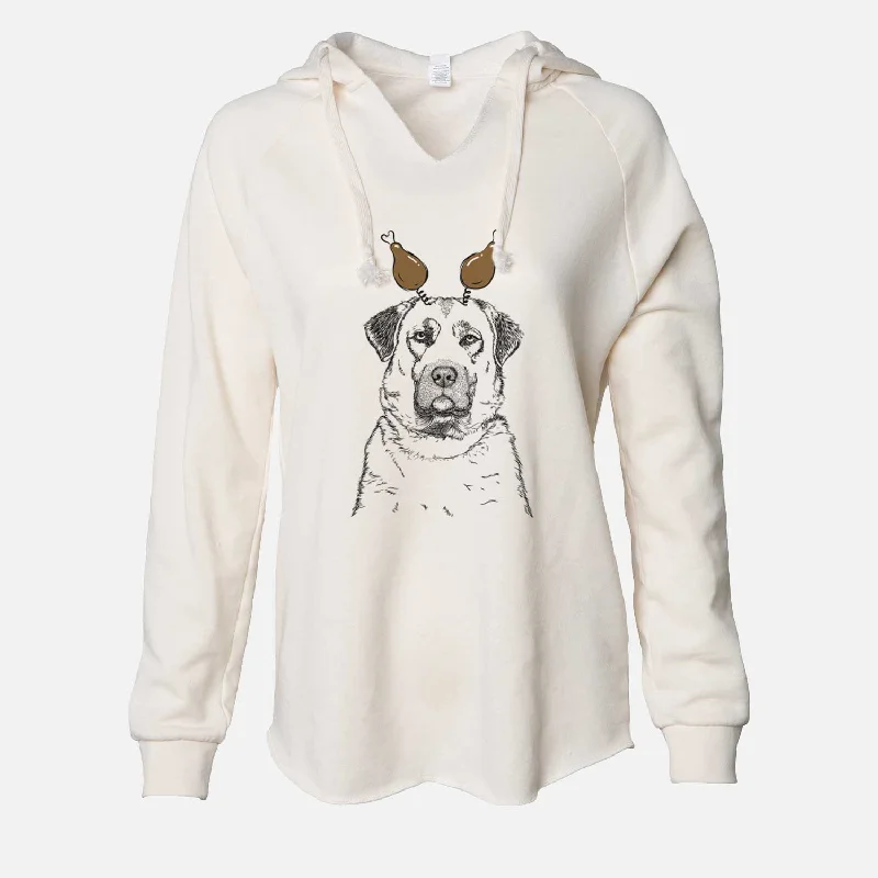 Thanksgiving Loca the Anatolian Shepherd - Cali Wave Hooded Sweatshirt Hoodie with Thumb Holes Functional Cozy