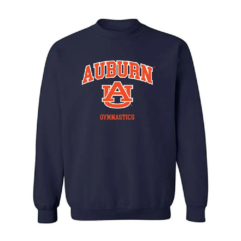 Auburn - NCAA Women's Gymnastics : Olivia Hollingsworth - Generic Shersey Crewneck Sweatshirt Hoodie with Color Block Contrast Stylish