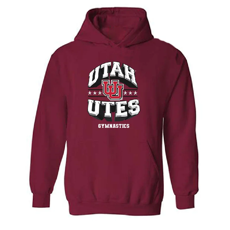 Utah - NCAA Women's Gymnastics : Jaylene Gilstrap - Generic Shersey Hooded Sweatshirt Hoodie with V-Neck Classic Versatile