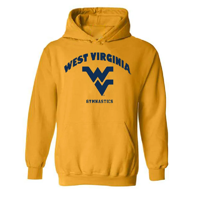 West Virginia - NCAA Women's Gymnastics : Taylor Tuohy - Fashion Shersey Hooded Sweatshirt Hoodie with Back Slit Movement Comfort