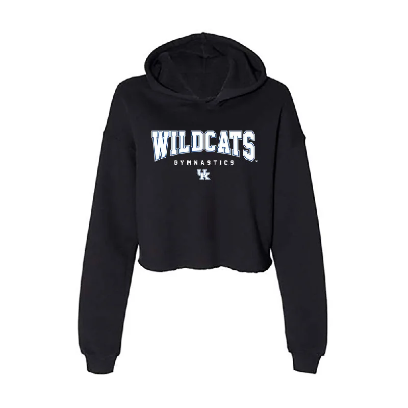 Kentucky - NCAA Women's Gymnastics : Cadence Gormley - Women's Crop Fleece Hoodie Hoodie with Bell Sleeves Flared Feminine