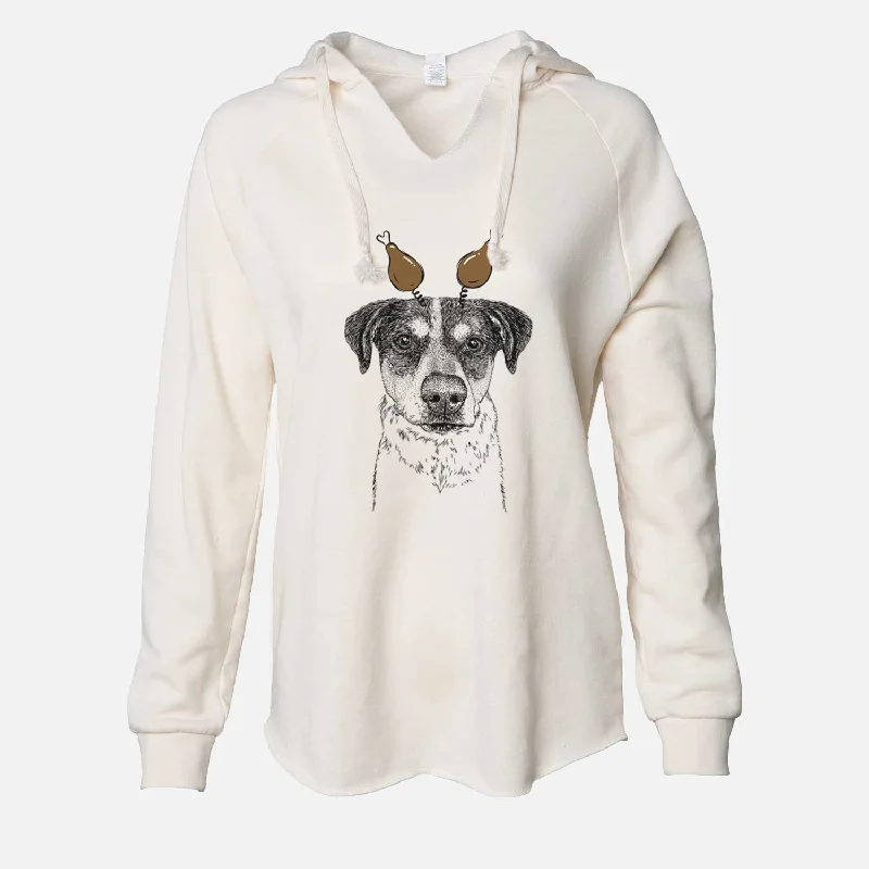 Thanksgiving Gertrude the Mixed Breed - Cali Wave Hooded Sweatshirt Hoodie with Relaxed Fit Easy Casual