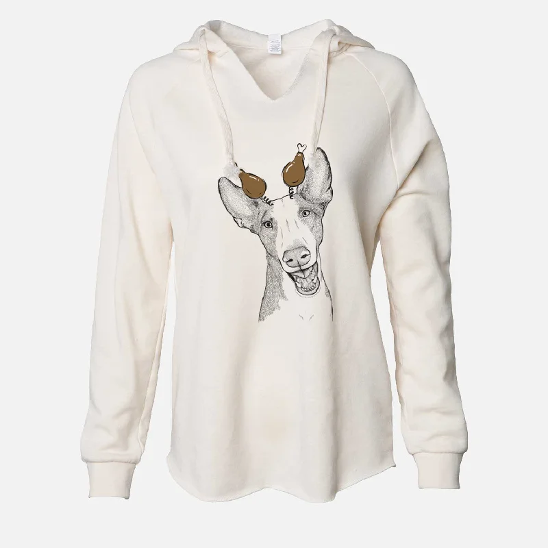 Thanksgiving Havok the Ibizan Hound - Cali Wave Hooded Sweatshirt Hoodie with Mesh Breathable Sporty