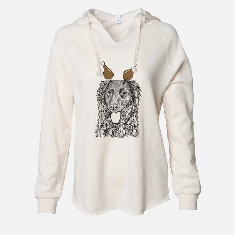 Thanksgiving Maisie Mae the Aussiedor - Cali Wave Hooded Sweatshirt Hoodie with V-Neck Classic Versatile