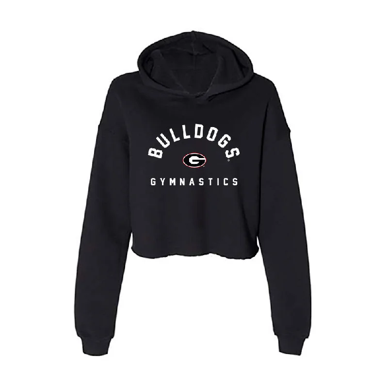 Georgia - NCAA Women's Gymnastics : Ady Wahl - Women's Crop Fleece Hoodie Hoodie with Hem Detail Decorative Unique