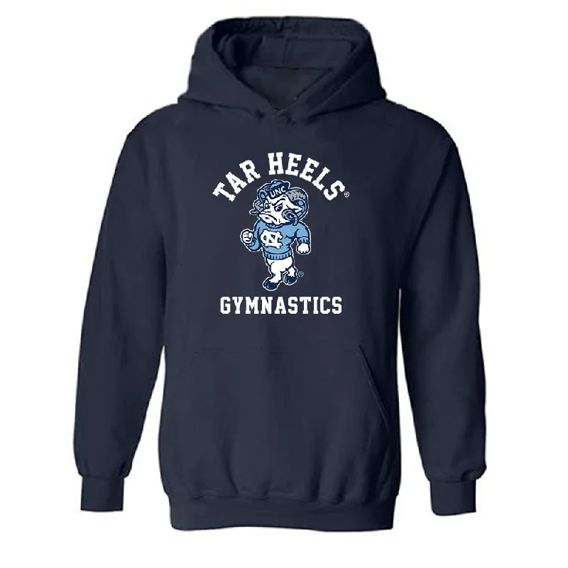 UNC - NCAA Women's Gymnastics : Regan McBride - Classic Shersey Hooded Sweatshirt Hoodie with Set-In Sleeves Structured Classic