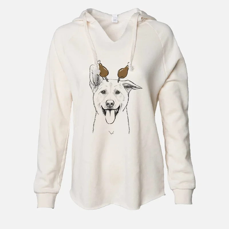 Thanksgiving Hoya the Korean Jindo - Cali Wave Hooded Sweatshirt Hoodie with Front Slit Layering Stylish