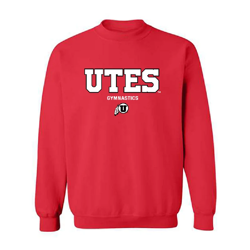 Utah - NCAA Women's Gymnastics : Jaylene Gilstrap - Classic Shersey Crewneck Sweatshirt Hoodie with Cuffed Sleeves Snug Secure