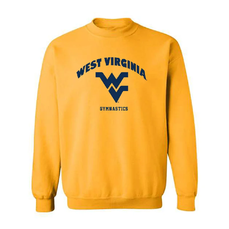 West Virginia - NCAA Women's Gymnastics : Taylor Tuohy - Fashion Shersey Crewneck Sweatshirt Hoodie with Side Slits Relaxed Casual