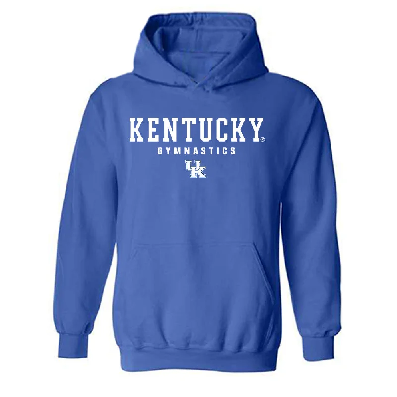 Kentucky - NCAA Women's Gymnastics : Cadence Gormley - Generic Shersey Hooded Sweatshirt Hoodie with Cuffed Sleeves Snug Secure