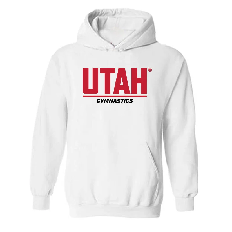 Utah - NCAA Women's Gymnastics : Jaylene Gilstrap - Classic Shersey Hooded Sweatshirt Hoodie with Longline Fit Extended Stylish