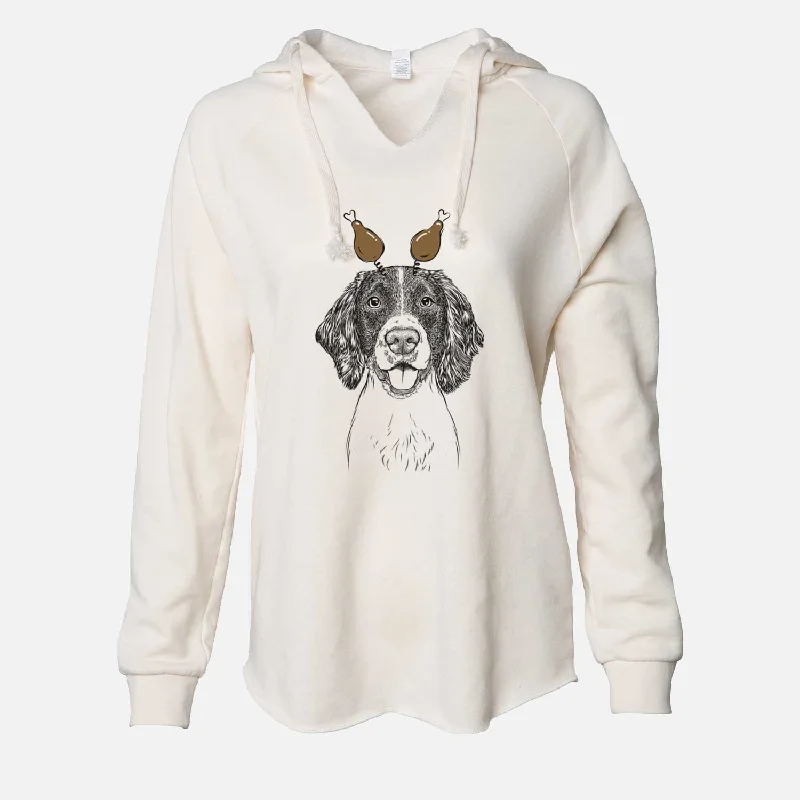 Thanksgiving Ever the English Springer Spaniel - Cali Wave Hooded Sweatshirt Hoodie Crop Top Short Trendy