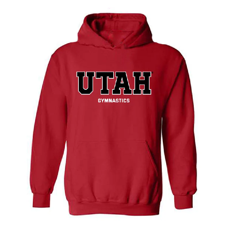 Utah - NCAA Women's Gymnastics : Jaylene Gilstrap - Classic Shersey Hooded Sweatshirt Hoodie with Oversized Fit Loose Comfortable