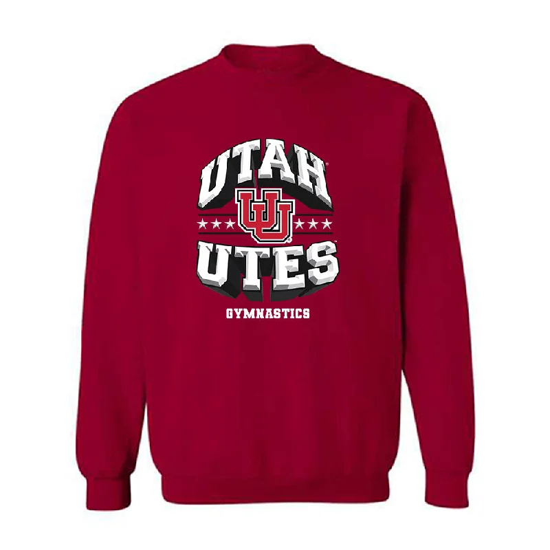 Utah - NCAA Women's Gymnastics : Jaylene Gilstrap - Generic Shersey Crewneck Sweatshirt Hoodie with Set-In Sleeves Structured Classic