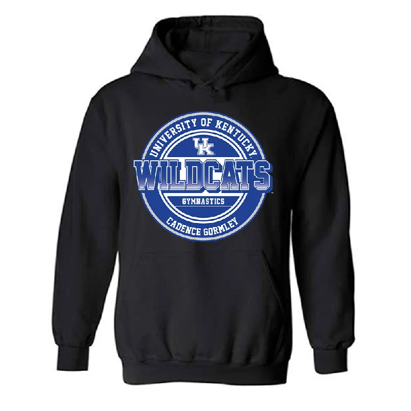 Kentucky - NCAA Women's Gymnastics : Cadence Gormley - Classic Fashion Shersey Hooded Sweatshirt Hoodie with Snap Buttons Easy Quick