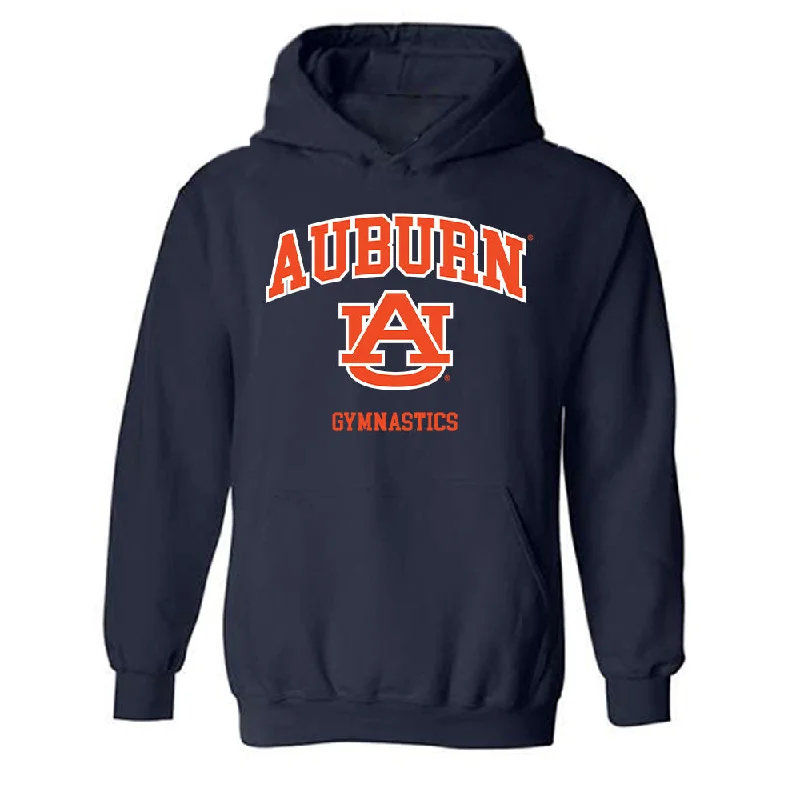 Auburn - NCAA Women's Gymnastics : Anna Hill - Generic Shersey Hooded Sweatshirt Hoodie with Cuffed Sleeves Snug Secure