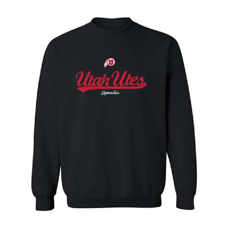 Utah - NCAA Women's Gymnastics : Jaylene Gilstrap - Classic Shersey Crewneck Sweatshirt Hoodie with Mock Neck Collared Structured