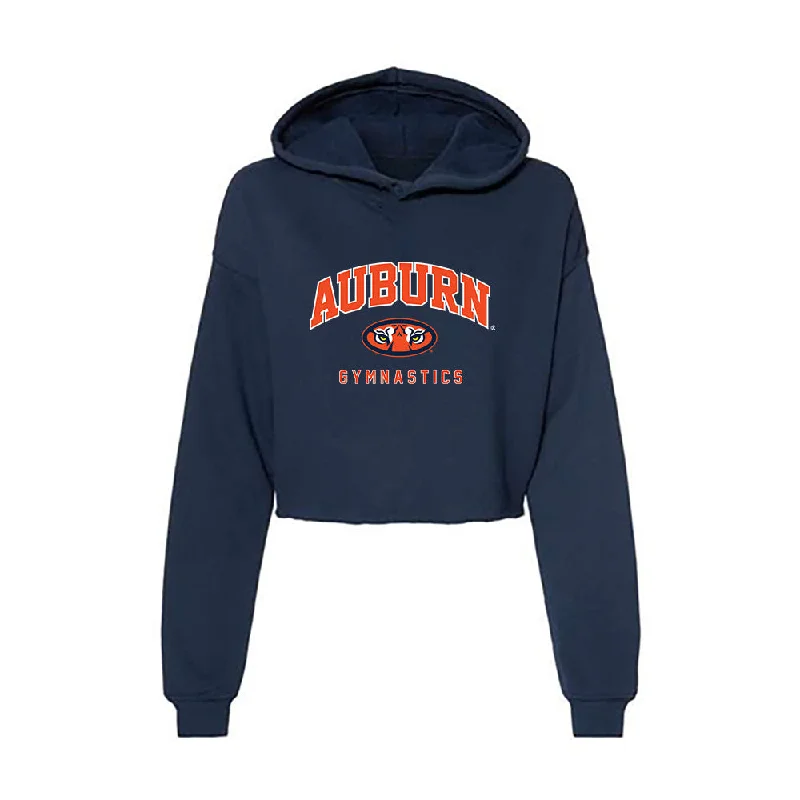 Auburn - NCAA Women's Gymnastics : Anna Hill - Women's Crop Fleece Hoodie Hoodie with Full-Zip Functional Layering