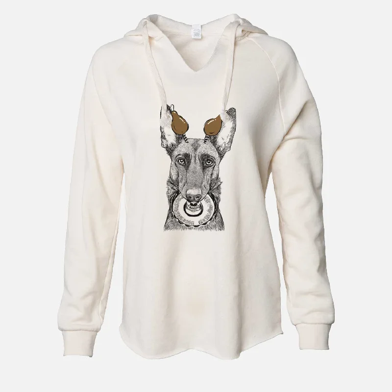 Thanksgiving Juno the Belgian Malinois - Cali Wave Hooded Sweatshirt Hoodie with Camouflage Military Edgy