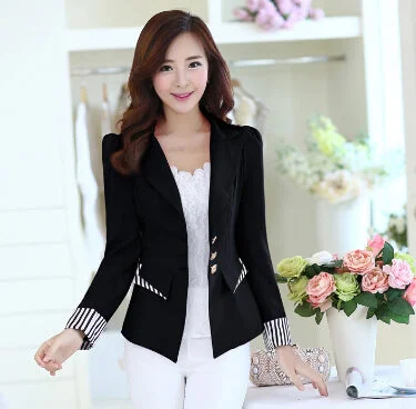 J40460 Black Red Pink 3 Colors Fashion New Arrival  Business Suit Blazer and Jacket Hot Selling Factory Outlet Women's Wedding Blazer