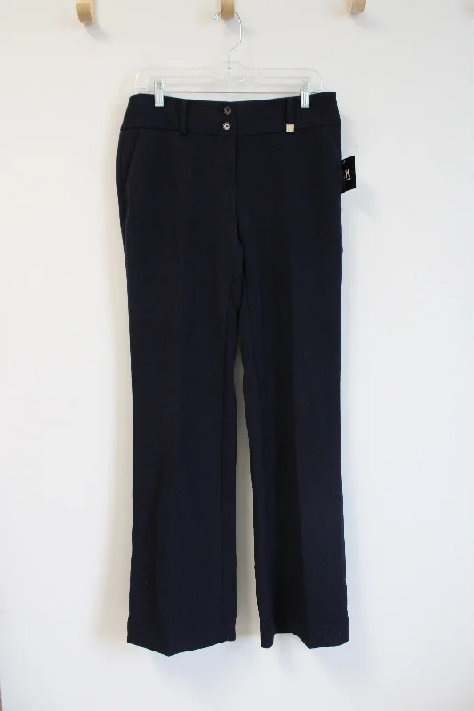 NEW Anne Klein Navy Trouser Pants | 4 Trousers Running Lightweight