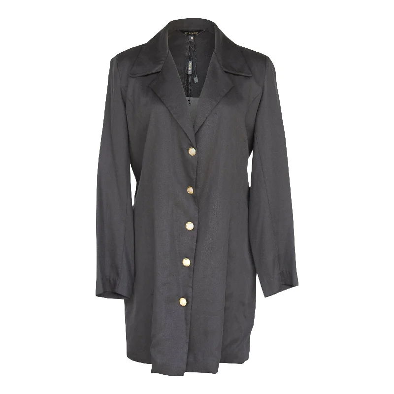 The Grace Long Blazer Dress in Black New Women's Blazer