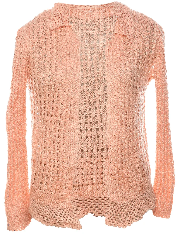 Crochet Cardigan - M Boxy Cardigan Fitted Cardigan A-Line