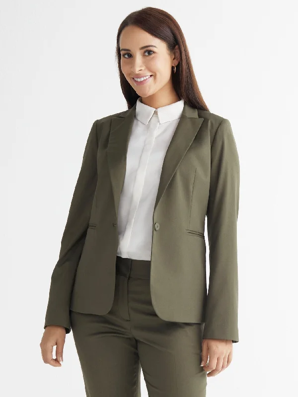 Ladies' Soma Blazer - Olive Women's Handmade Blazer