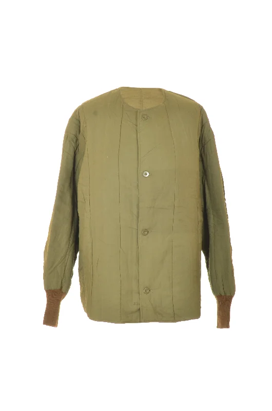 Army Surplus Round Neck Liner Jacket Wool Jacket Cashmere Jacket Tweed Jacket