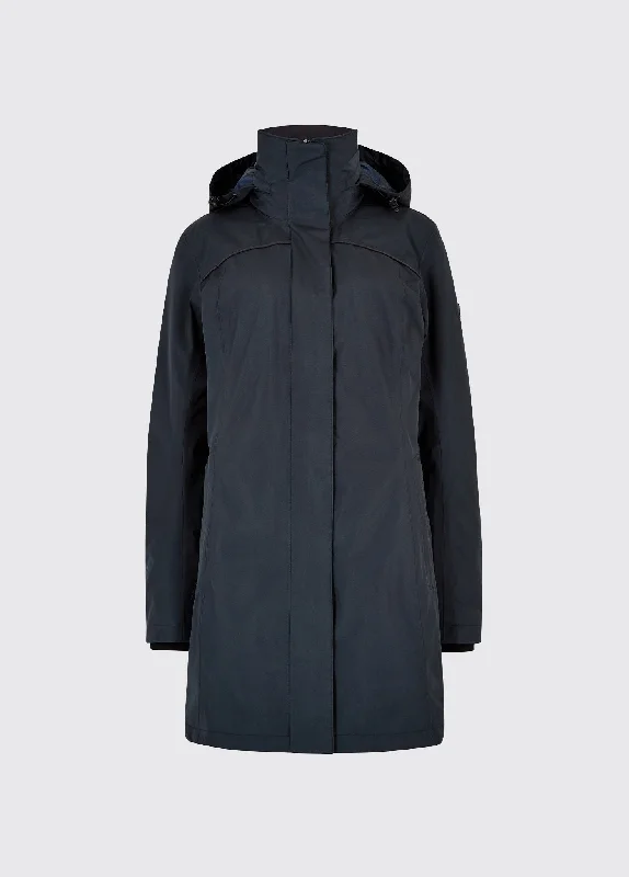 Beaufort GORE-TEX Travel Coat - Navy Print Jacquard Embroidered